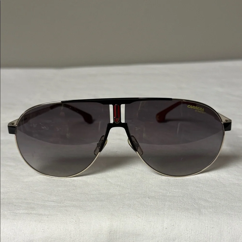 Carrera 1005/S Aviator Shield Sunglasses Black/Silver